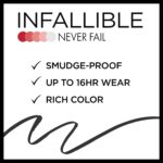 L'Oreal Paris Makeup Infallible Never Fail Original Mechanical Pencil Eyeliner with Built in Sharpener, Black, 0.008 oz., 2 Count - Image 4