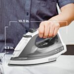 BLACK+DECKER Light ‘N Easy Compact Steam Iron, IR1020S, Stainless Steel Soleplate, Spray Mist, Anti-Drip, Auto Shutoff - Image 9