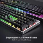 Redragon K556 PRO Upgraded Wireless RGB Gaming Keyboard, BT/2.4Ghz Tri-Mode Aluminum Mechanical Keyboard w/No-Lag Connection, Hot-Swap Linear Quiet Red Switch - Image 4