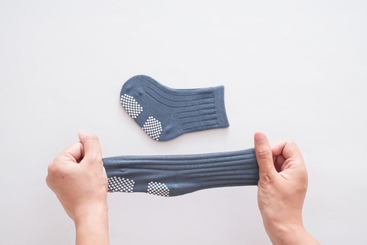 Baby Crew Socks,Grips Combed Cotton Socks Toddler Non-Skid for Girls,Boys Non Slip/Anti Skid 9-Pack - Image 6