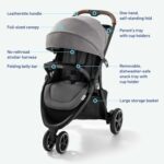 Graco Outpace LX All-Terrain 3-Wheel Baby Stroller, Cohen €” Compatible for Travel System, Easy One-Hand Fold, in-Seat Suspension for Comfortable Ride, Never-Flat Rubber Tires - Image 7