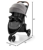 Graco Outpace LX All-Terrain 3-Wheel Baby Stroller, Cohen €” Compatible for Travel System, Easy One-Hand Fold, in-Seat Suspension for Comfortable Ride, Never-Flat Rubber Tires - Image 8