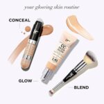 IT Cosmetics CC+ Nude Glow - Medium Coverage Foundation with SPF 40 & Brightening Glow Serum, Lightweight Skin Tint, 2% Niacinamide + Hyaluronic Acid, Up to 24H Hydration, Normal/Dry Skin - 1.08 fl oz - Image 10