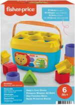 Fisher-Price Stacking Toy Baby's First Blocks Set of 10 Shapes for Sorting Play for Infants Ages 6+ Months - Image 7