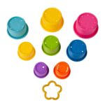 The First Years Stack & Count Stacking Cups - Colorful Baby Stacking Water Toys Set - Stackable Cups for Learning - Baby Bath Toys - Toddler Water Table Toys - 8 Count - Image 5
