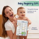 Mother's Choice Organic Cotton Baby Socks, 12 Pairs, Unisex 0-6 Months - Soft, Hypoallergenic Newborn & Infant Socks - Baby Girl & Boy Gifts, (12Pcs, Brown) - Image 8