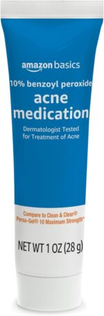 Amazon Basics 10% Benzoyl Peroxide Acne Medication, Maximum Strength, 1 Fluid Ounce Face Gel - Image 5