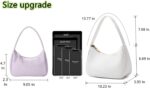 Shoulder Bags for Women, Cute Hobo Tote Handbag Mini Clutch Purse with Zipper Closure - Image 6