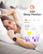 AGPTEK Smart Watch for Women, 5ATM Waterproof Smartwatch for Android and iOS Phones, Fitness Tracker Watch with 100+ Sports Modes, Heart Rate Monitor Pedometer Sleep Monitor, Pink - Image 8