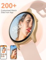 AGPTEK Smart Watch for Women, 5ATM Waterproof Smartwatch for Android and iOS Phones, Fitness Tracker Watch with 100+ Sports Modes, Heart Rate Monitor Pedometer Sleep Monitor, Pink - Image 9