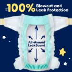 Pampers Overnight Diapers - Swaddlers Overnights - Size 6, 72 Count, Disposable Baby Diaper, Night Time Leak and Skin Protection - Image 6