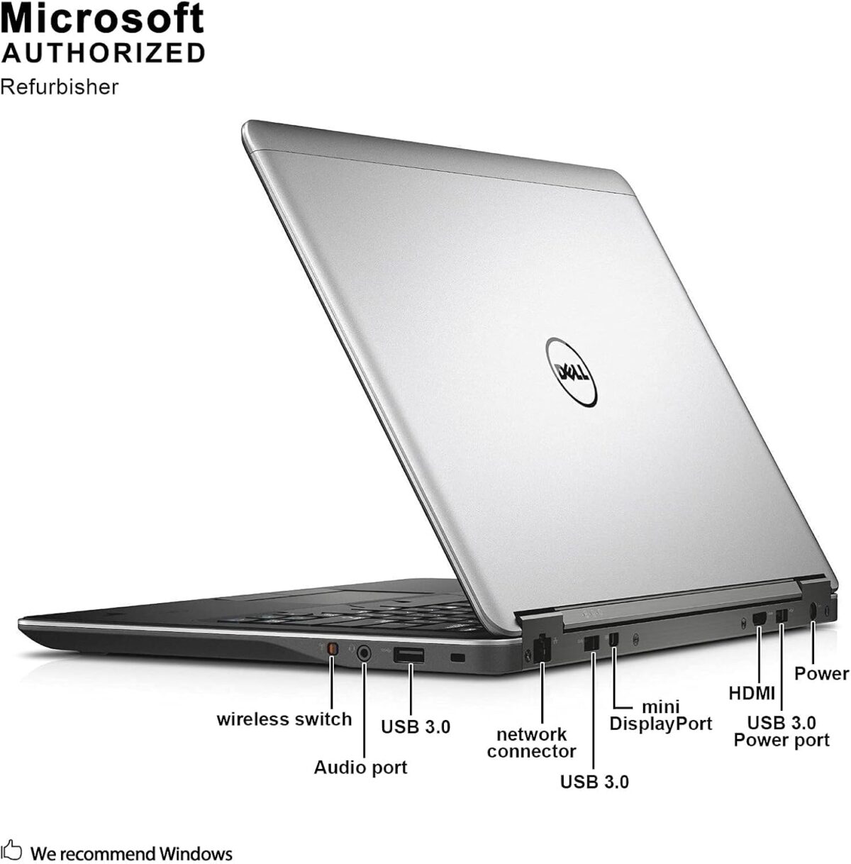 Dell Latitude E7440 14.1" Flagship Business Ultrabook Laptop Computer, Intel Core i7-4600U up to 3.3GHz, 8GB RAM, 256GB SSD, Bluetooth 4.0, HDMI, Windows 10 Professional (Renewed) - Image 6