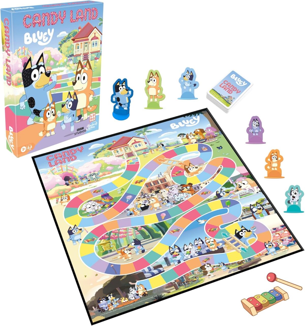 Hasbro Gaming Candy Land Bluey Edition Board Game | Ages 3 and Up | 2-6 Players | Play as Dad, Mum, Bluey, Bingo, Muffin, or Socks | Preschool Games | Kids Gifts (Amazon Exclusive) - Image 4