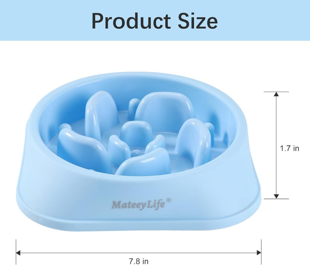 MateeyLife Slow Feeder Dog Bowls 2PCS, Anti-Choking Puzzle Dog Food Bowls, Anti-Slip Interactive Feeding Slow Down Eating, Bloat Stop Maze Dishes for Medium Breeds - Image 4