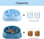 MateeyLife Slow Feeder Dog Bowls 2PCS, Anti-Choking Puzzle Dog Food Bowls, Anti-Slip Interactive Feeding Slow Down Eating, Bloat Stop Maze Dishes for Medium Breeds - Image 6