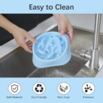 MateeyLife Slow Feeder Dog Bowls 2PCS, Anti-Choking Puzzle Dog Food Bowls, Anti-Slip Interactive Feeding Slow Down Eating, Bloat Stop Maze Dishes for Medium Breeds - Image 8