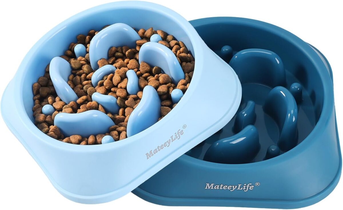 MateeyLife Slow Feeder Dog Bowls 2PCS, Anti-Choking Puzzle Dog Food Bowls, Anti-Slip Interactive Feeding Slow Down Eating, Bloat Stop Maze Dishes for Medium Breeds - Image 9