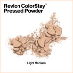 Revlon ColorStay Pressed Powder Face Makeup, Longwearing, Fragrance-Free, Noncomedogenic, 830 Light Medium, 0.3 oz - Image 3