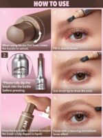 SHEGLAM Brow-Fection Angled Brush & Dip Upgraded Microblading Eyebrow Pen Long Lasting Waterproof Easy To Color-Taupe - Image 7