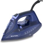 BEAUTURAL Steam Iron for Clothes with Precision Thermostat Dial, Ceramic Coated Soleplate, 3-Way Auto-Off, Self-Cleaning, Anti-Calcium, Anti-Drip Blue - Image 2