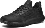 Bruno Marc Men's Non Slip Work Shoes Walking Zapatos Trabajo Black & Lightweight Food Service Chef Kitchen Restaurant Resistant Sneakers - Image 2