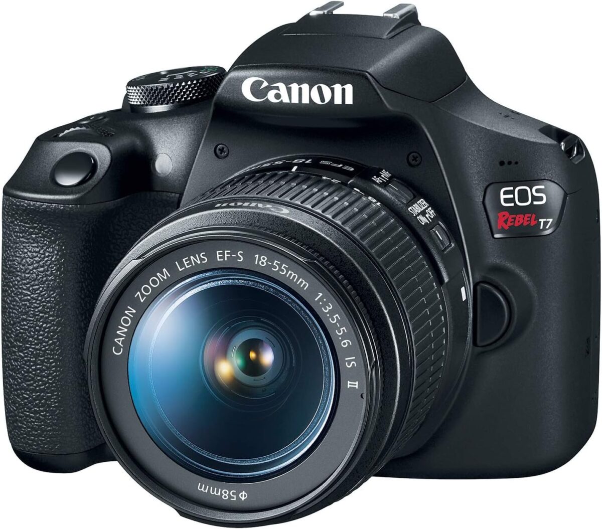 Canon EOS Rebel T7 DSLR Camera with 18-55mm Lens (Black) - Image 2