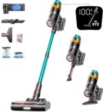 Cordless Vacuum Cleaner, 580W 48KPA 70Mins Vacuum Cleaners for Home, Stick Vacuum with Charging Dock Station, Anti-Tangle Wireless Vacumm, Rechargeable Cordless Vacuum for Pet Hair/Carpet/Hard Floor - Image 2