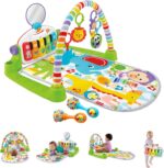 Fisher-Price Baby Playmat Deluxe Kick & Play Piano Gym for Learning & 2 Maracas Soft Rattles for Newborn to Toddler Play Ages 0+ Months - Image 2