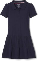 French Toast Girls' One Size Ruffle Pique Polo Dress - Image 2