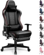 GTRACING Gaming Chair with Footrest Speakers Video Game Chair Bluetooth Music Heavy Duty Ergonomic Computer Office Desk Chair - Image 2