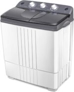Giantex EP20313 Portable, 20lbs Capacity Combo, 12lbs Washer and 8lbs Spinner, Compact for Apartment RV, Gray & White Washing Machine - Image 2