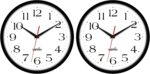HIPPIH 2 Pack Silent Wall Clock, 10 Inch Non Ticking Quiet Digital Sweep Decorative Battery Operated Wall Clocks for Living Room Bedroom Kitchen School Office Decor, Black - Image 2