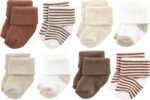 Hudson Baby Baby Girls' Cotton Rich Newborn and Terry Socks - Image 2