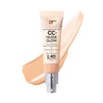 IT Cosmetics CC+ Nude Glow - Medium Coverage Foundation with SPF 40 & Brightening Glow Serum, Lightweight Skin Tint, 2% Niacinamide + Hyaluronic Acid, Up to 24H Hydration, Normal/Dry Skin - 1.08 fl oz - Image 2