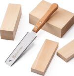 Japanese Hand Saw, 6 Inch Pull Saw with Double Edges of 11/17 TPI, SK5 Flexible Blade Handle Wood Saws for Woodworking Tools - Image 2