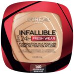 L'Oreal Paris Makeup Infallible Fresh Wear Foundation in a Powder, Up to 24H Wear, Waterproof, Golden Beige, 0.31 oz. - Image 2