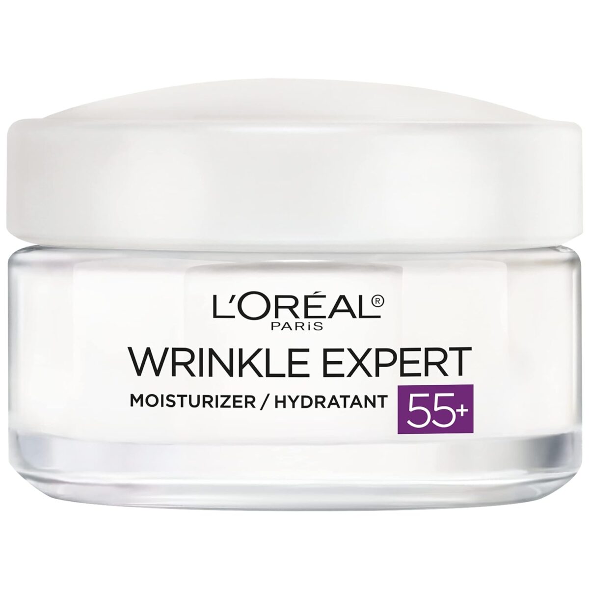 L'Oreal Paris Wrinkle Expert 55+ Anti-Aging Face Moisturizer with Calcium, Non-Greasy, Suitable for Sensitive Skin 1.7 fl. oz - Image 2