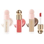 Liquid Contour,Liquid Highlighter, Blush with Face Brush Long Lasting Smooth Lightweight Smudge Proof Contour+ Blush+ Highlighter - Image 2