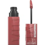 Maybelline Super Stay Vinyl Ink Longwear No-Budge Liquid Lipcolor Makeup, Highly Pigmented Color and Instant Shine, Cheeky, Rose Nude Lipstick, 0.14 fl oz, 1 Count - Image 2