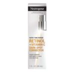 Neutrogena Rapid Tone Repair Retinol + Vitamin C Dark Spot Corrector Face Serum, Daily Anti-Wrinkle Dark Spot Corrector to Brighten & Even Tone, Mineral-Oil & Dye-Free, White, 1 oz - Image 2