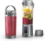 Ninja Blast Portable Blender & Accessories, Cordless, 18oz. Vessel, Personal Blender for Shakes & Smoothies, Leakproof Lid & Sip Spout, USB-C Cord, Dishwasher Safe Parts, BPA Free, Grey, CL155AGY - Image 2