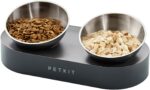 PETKIT Raised Dog Cat Food Bowl 304 Stainless Steel, Elevated Pet Food and Water Bowl Dishes, Elevated Cat Bowls, Non-Slip Tilted Cat Bowl No Spill - Image 2
