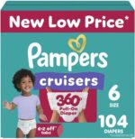 Pampers Diapers - Cruisers 360 - Size 6, 104 Count, Babyproof up to 100% Leakproof Pull-On Diaper - Image 2