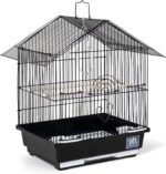 Prevue Pet Products Parakeet Manor Bird Cage with Handle for Home or Travel, Black - Image 2