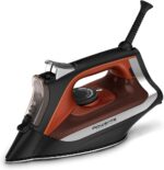 Rowenta Iron Steamer for Clothes, Stainless Steel Soleplate Steam Iron, Microsteam Holes, 1700 Watts, Lightweight, Auto-off, Black, DW2360 - Image 2