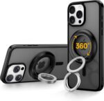 SYNCWIRE for MagSafe Ring Phone Holder, 360° Rotation Magnetic Cell Phone Grip Dual-Sided Magnets Phone Ring Kickstand Compatible with iPhone 16 15 14 13 12 Pro Max MagSafe, Android, Samsung etc. - Image 2