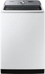 Samsung 5.4 Cu. Ft. Smart Top Load Washer with Active Wave Agitator in White - Image 2