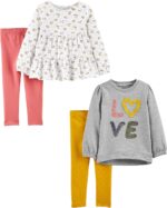 Simple Joys by Carter's girls 4-piece Playwear Set - Image 2