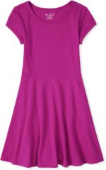 The Children'S Place Girls Short Sleeve Basic Skater Dress - Image 2