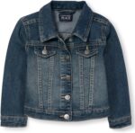 The Children's Place Baby Toddler Girls Basic Denim Jacket - Image 2